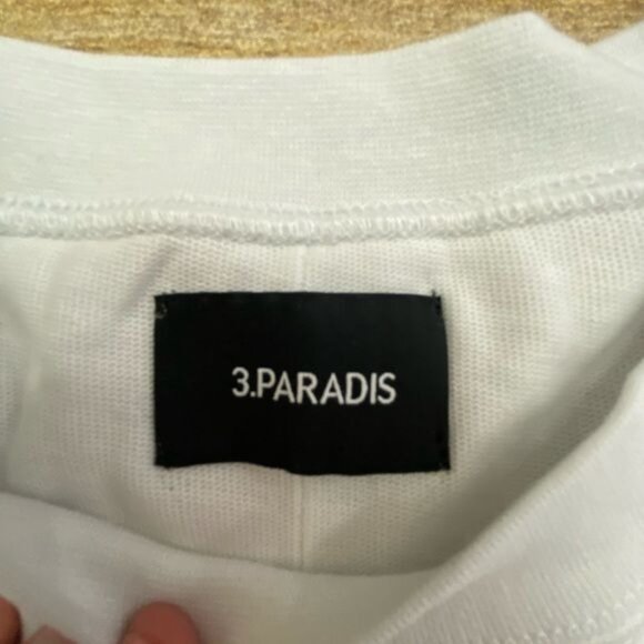 3.Paradis Ana short sleeve T-Shirt in White - Picture 5 of 5